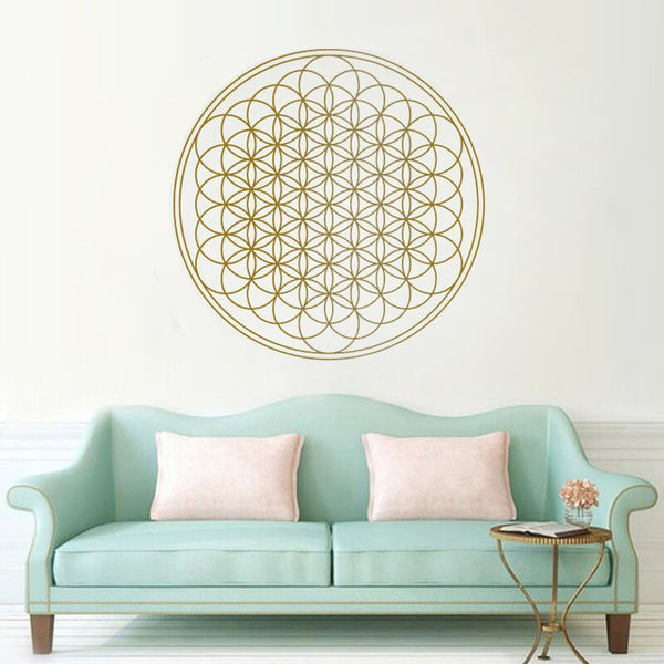 Sticker mural FLEUR DE VIE – Esprit Mandala