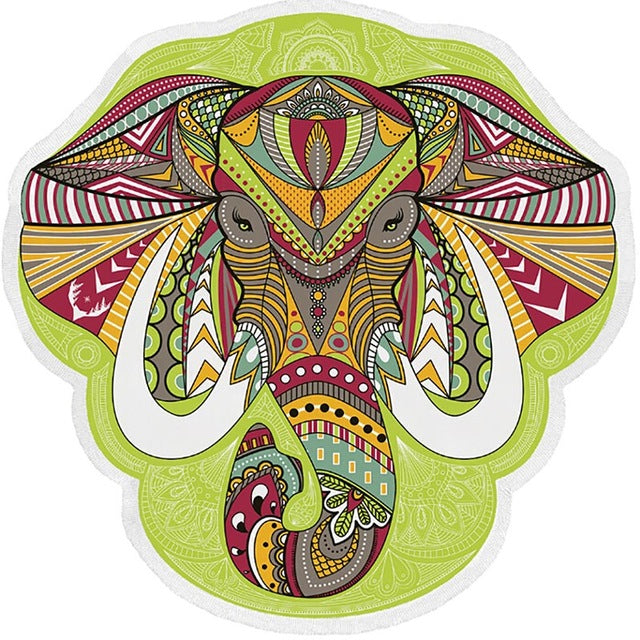 Tapis Éléphant Hindi - Esprit Mandala