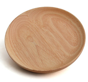 Assiettes rondes en bois CAOUTCHOUC - Esprit Mandala