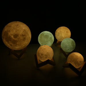Lampe Lune 3D Tactile
