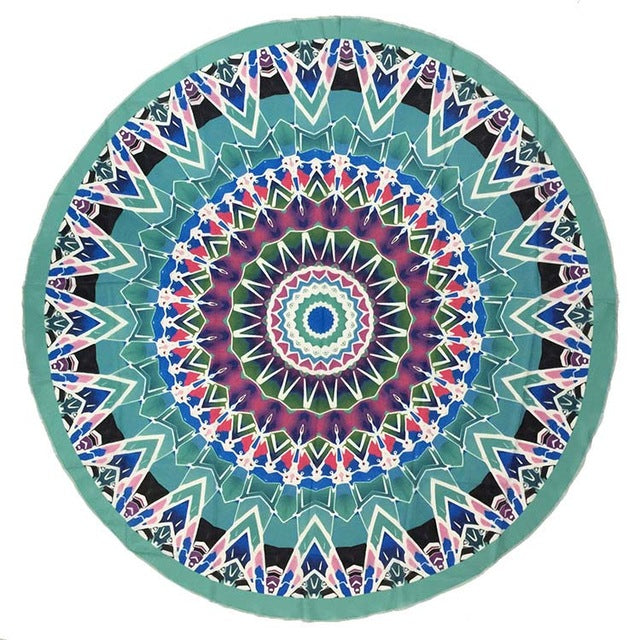 Serviettes rondes Mandala BOHO - Esprit Mandala