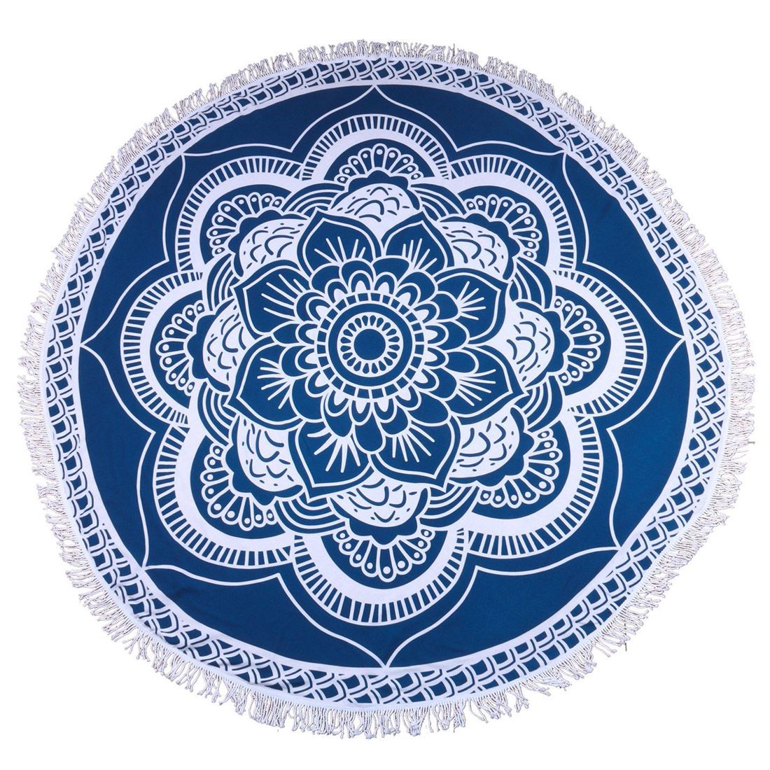 Tapis/Serviette rond - Lotus bleu - - Esprit Mandala