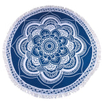 Tapis/Serviette rond - Lotus bleu - - Esprit Mandala