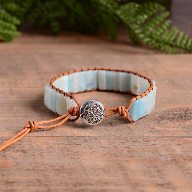 Bracelet Amazonite JOIE DE VIVRE - Esprit Mandala