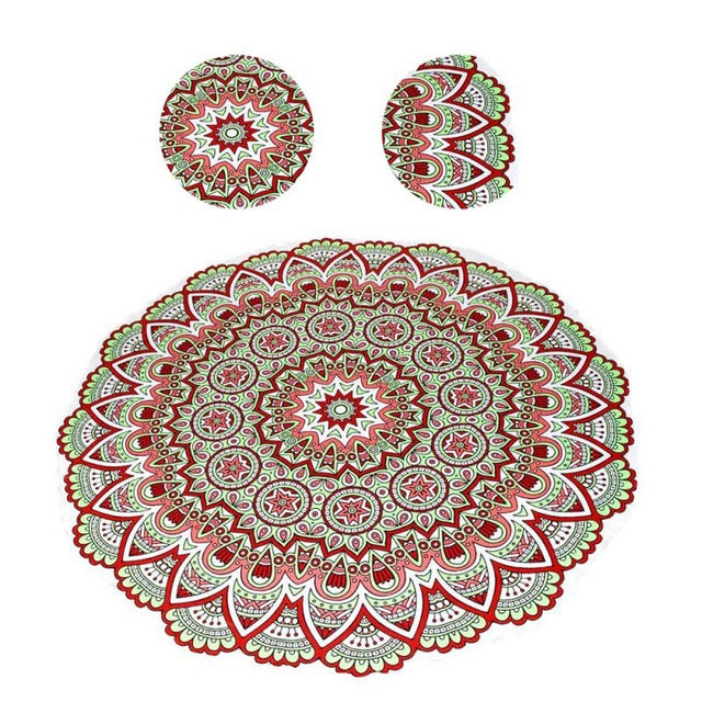 Serviette ronde Mandala INDIEN (7) - Esprit Mandala