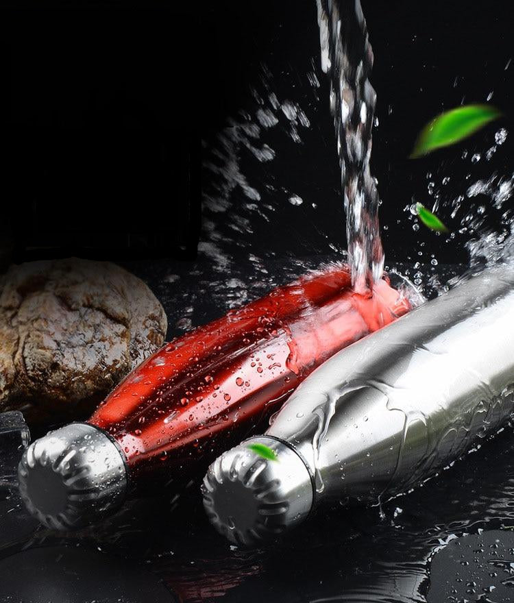 Bouteille ISOTHERME inox Chrome (de 350ml à 1l) - Esprit Mandala