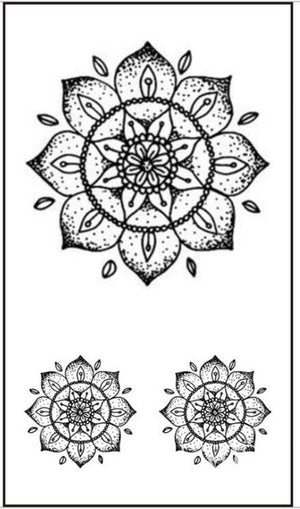Tatouage éphémère MANDALA (5) - Esprit Mandala