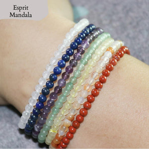 7 Bracelets ÉQUILIBRE- 7 Chakras - - Esprit Mandala